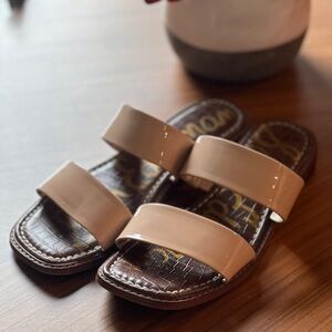 Sam Edelman Cream Slide Sandals